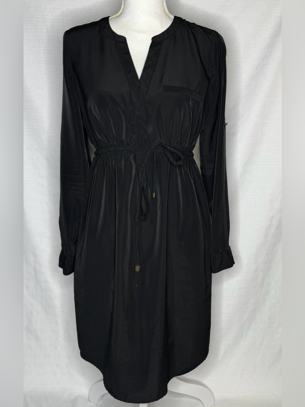 Women’s Maternity Dress A Pea In The Pod Black Long Sleeve Size Small